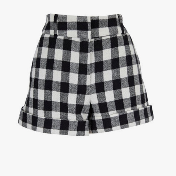Veronica Beard Carito Textured Gingham Shorts - Picture 6 of 8
